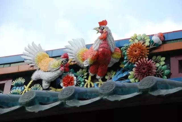潮州嵌瓷，屋頂生花