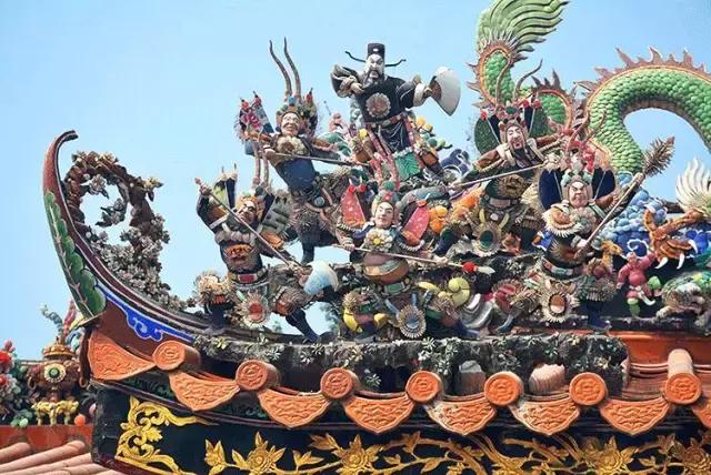 潮州嵌瓷，屋頂生花
